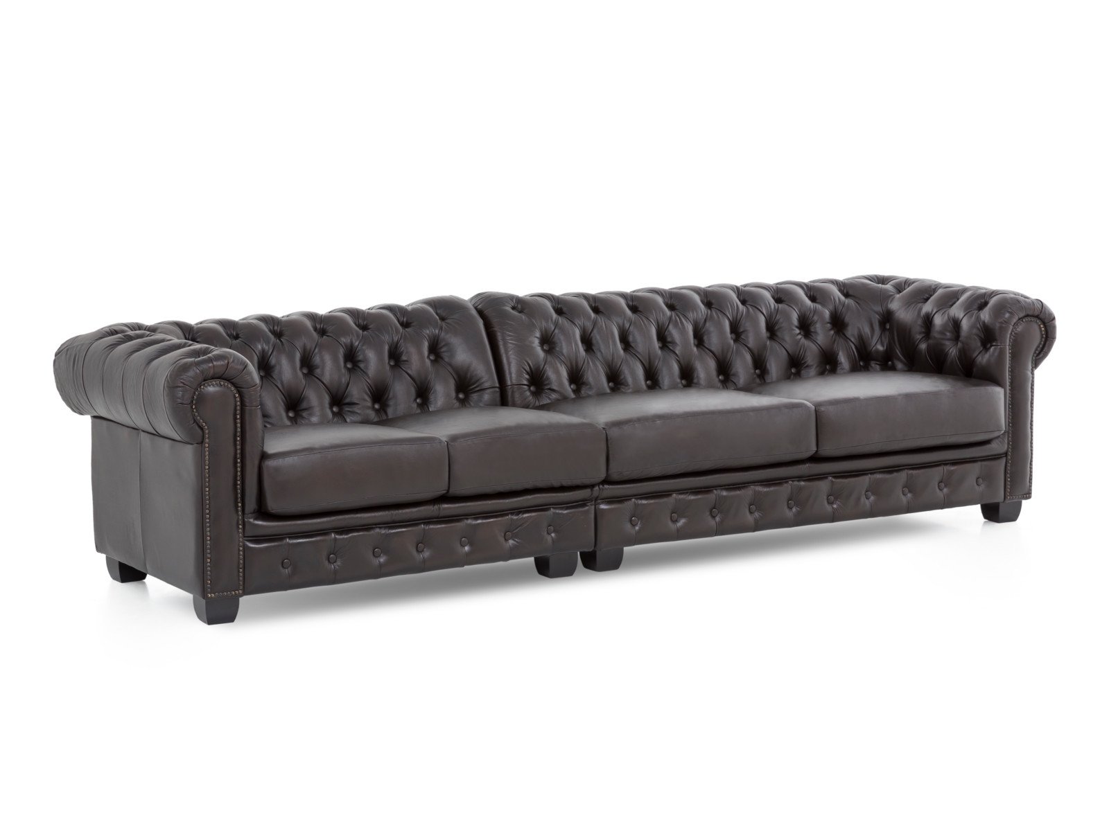 Sofa Chesterfield 5-Sitzer Echtleder Sofa Chesterfield 5-Sitzer Echtleder
