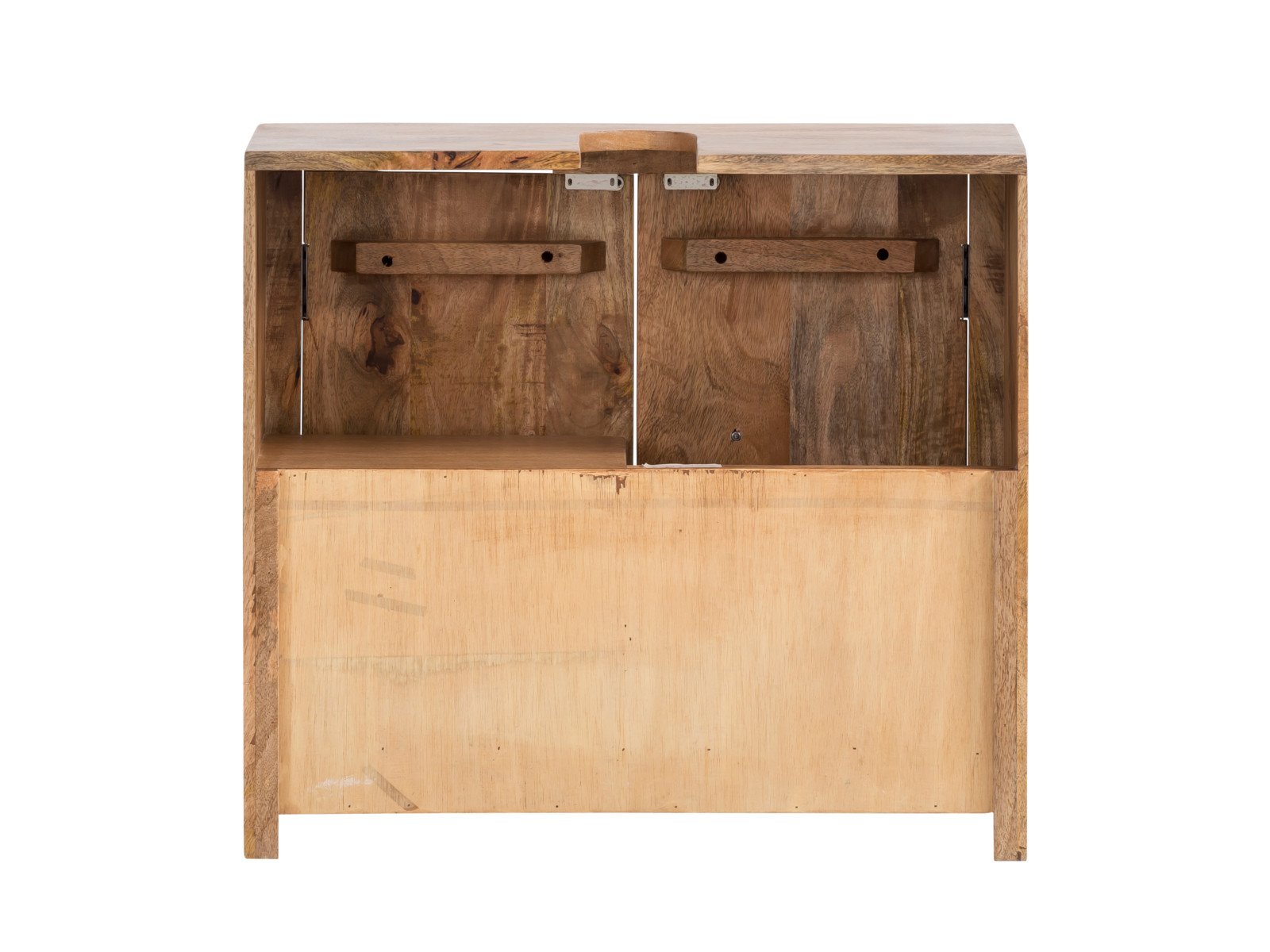 Waschbeckenunterschrank Delhi Holz - Mango 67x61x30 Rückansicht