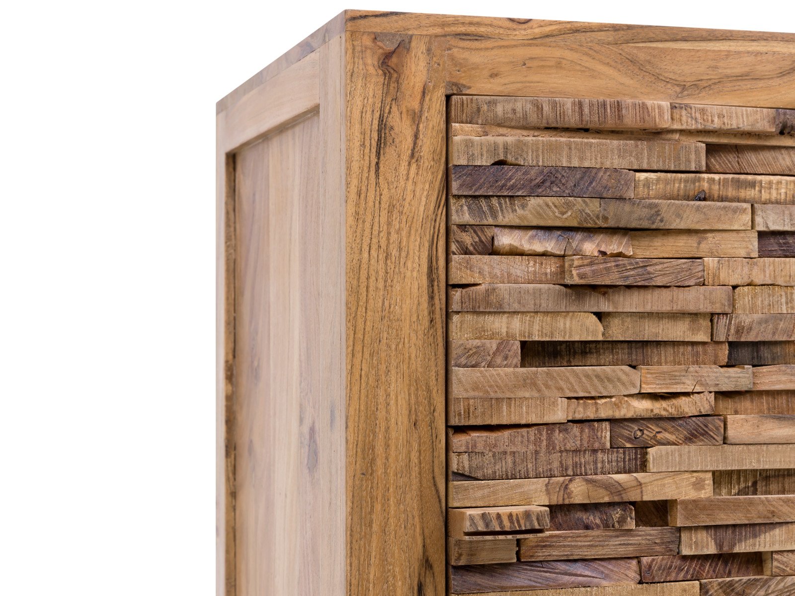 Bad Hochschrank Matay Holz - Akazie 42x180x43 Detailbild