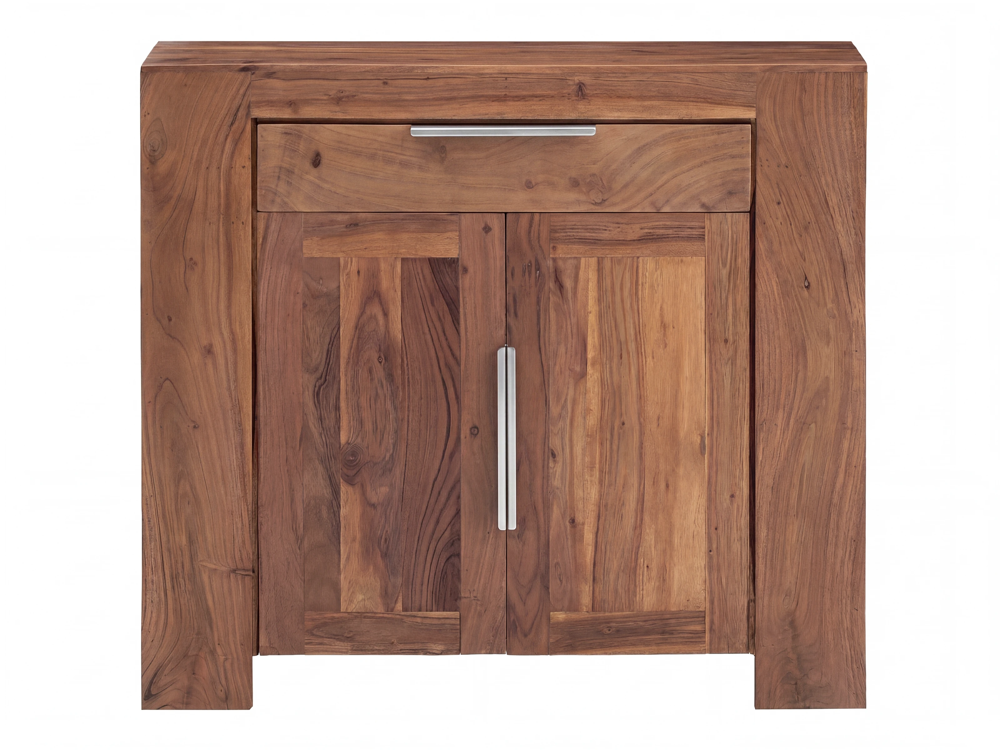 Kommode Osbon Akazie - Metallgriffe Silber