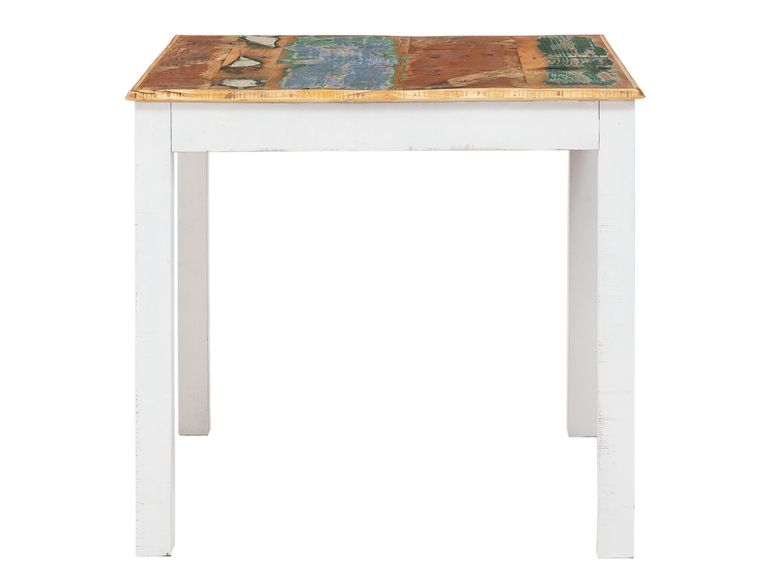 Esstisch Perth aus recyceltem Holz 80x80 cm Vintage