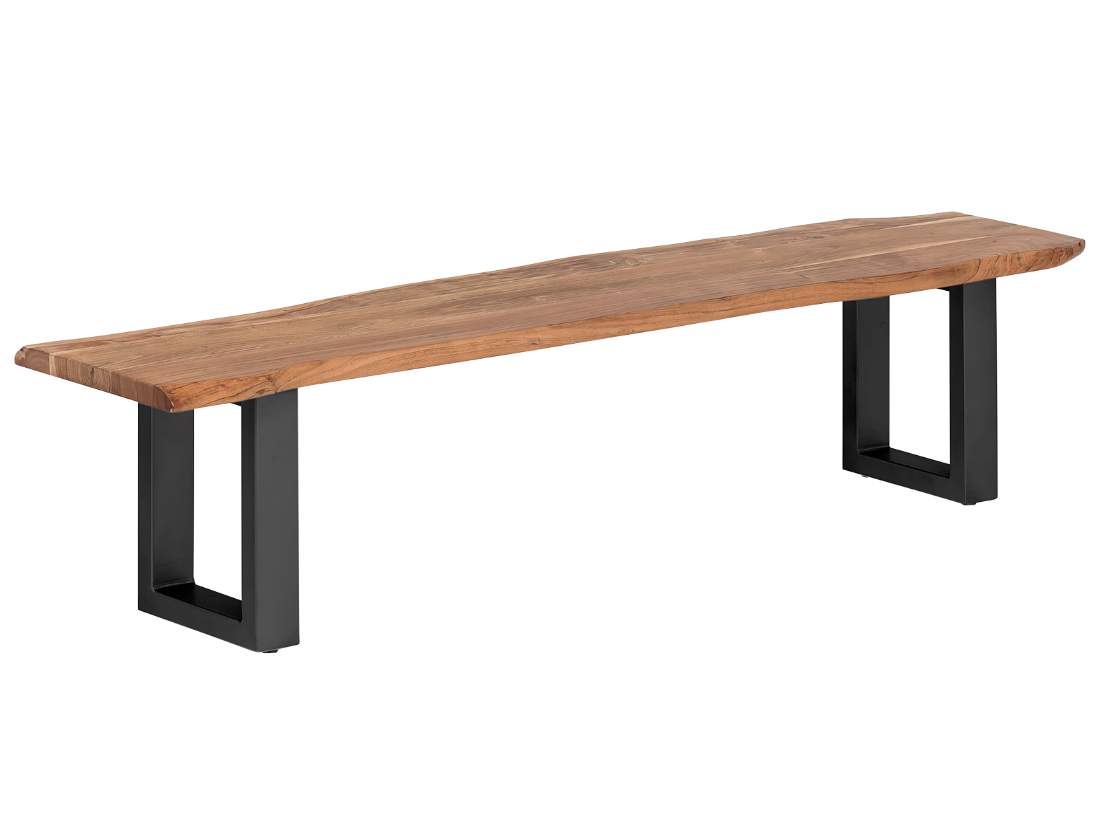 Holzbank Bullwer Akazie schwarz