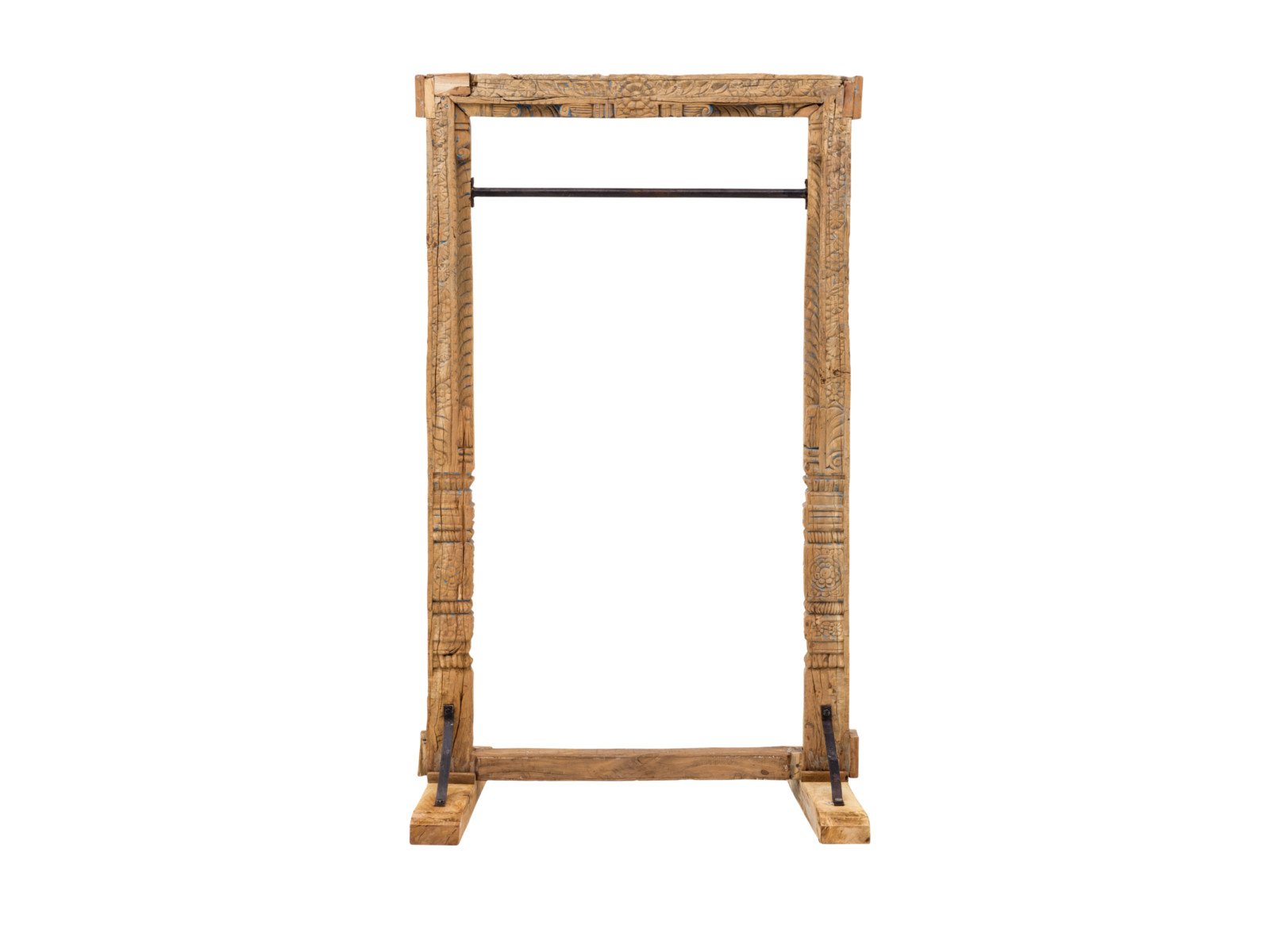 Flur Garderobe Kavali Holz - recyceltes Altholz 100x180x50 Frontansicht