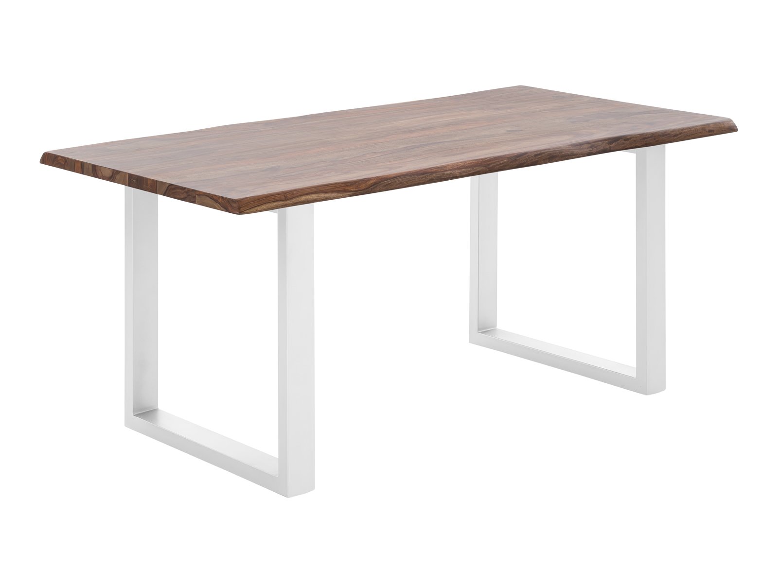 Esstisch Bullwer Palisander weiß 200x100 cm Holz - Palisander 200x75x100 Schrägansicht