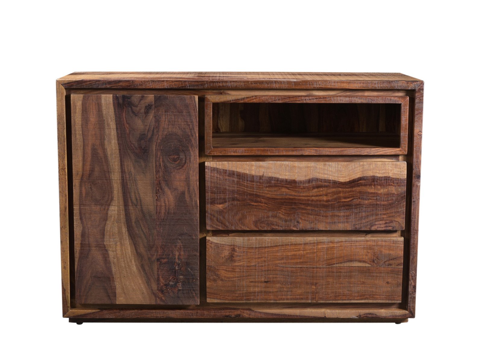 Sideboard Blackdale 115cm Palisander Holz - Palisander 115x80x43 Frontansicht