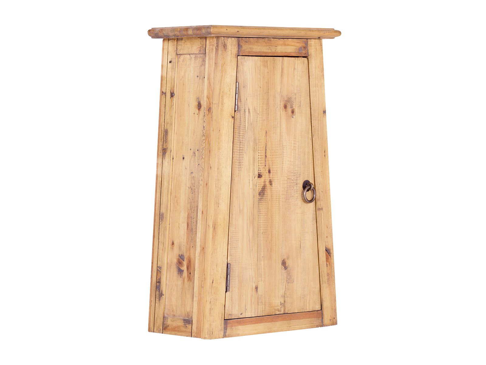 Hängeschrank Rangun Holz - recycelte Pinie 42x70x22 Schrägansicht