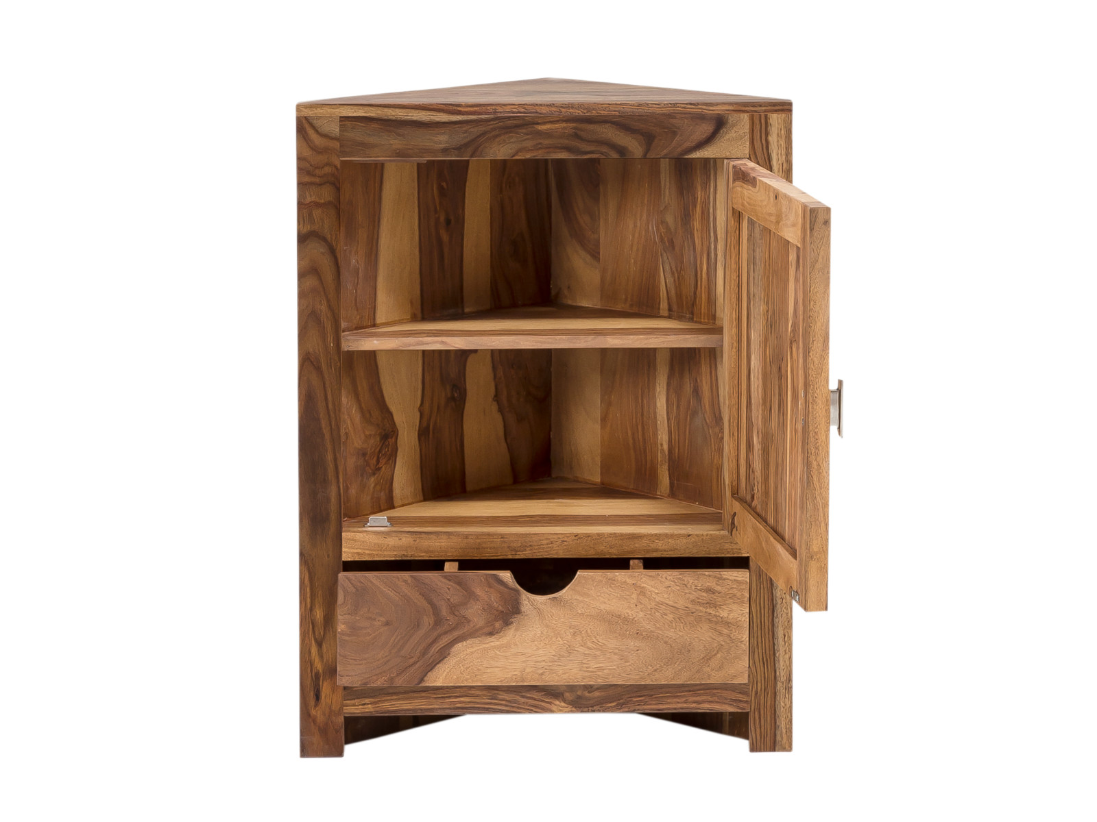 Badmöbel Set Laros Akazie – Eckschrank Set