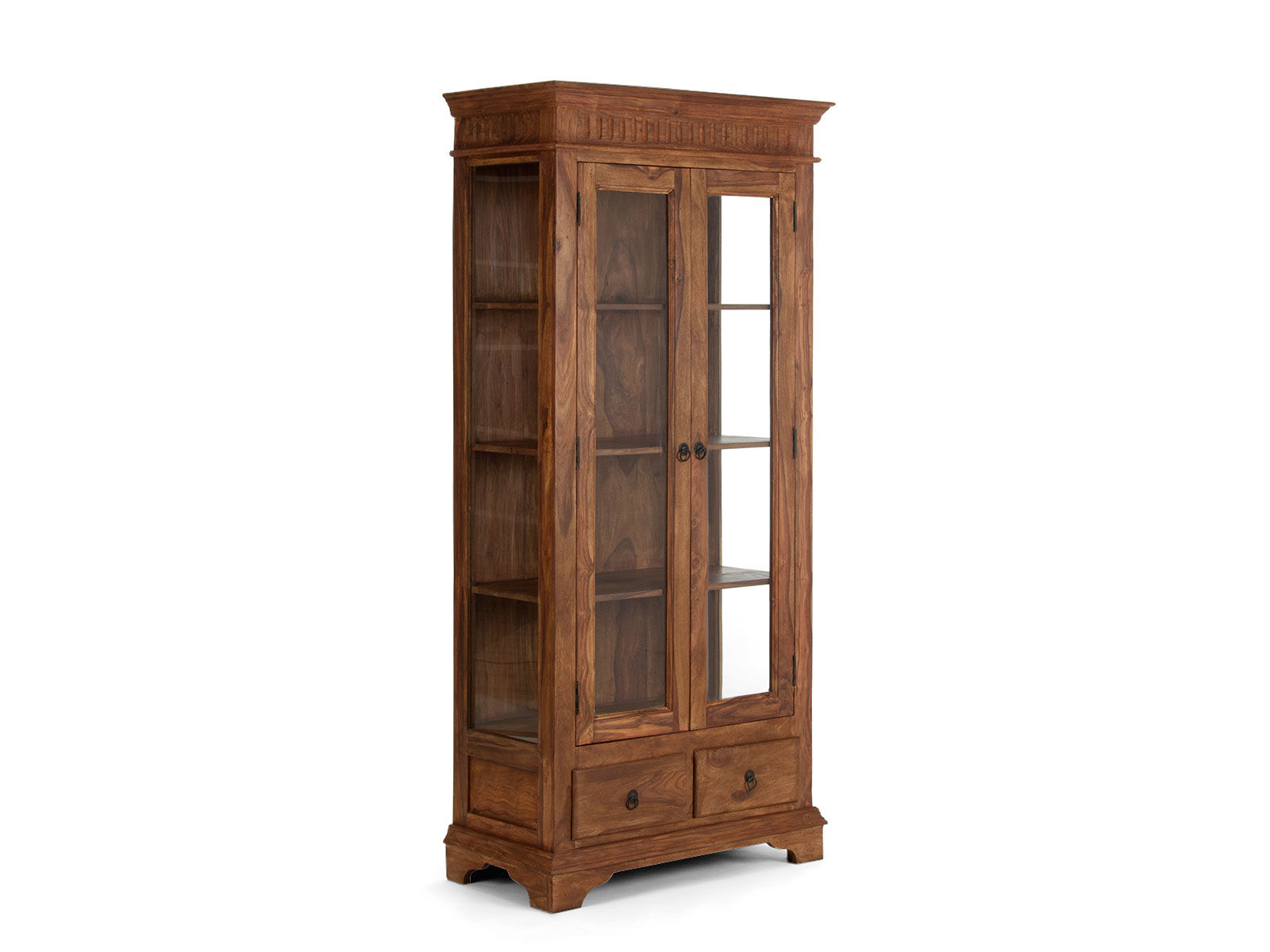 Vitrine Merlin II Holz - Palisander 90x195x45