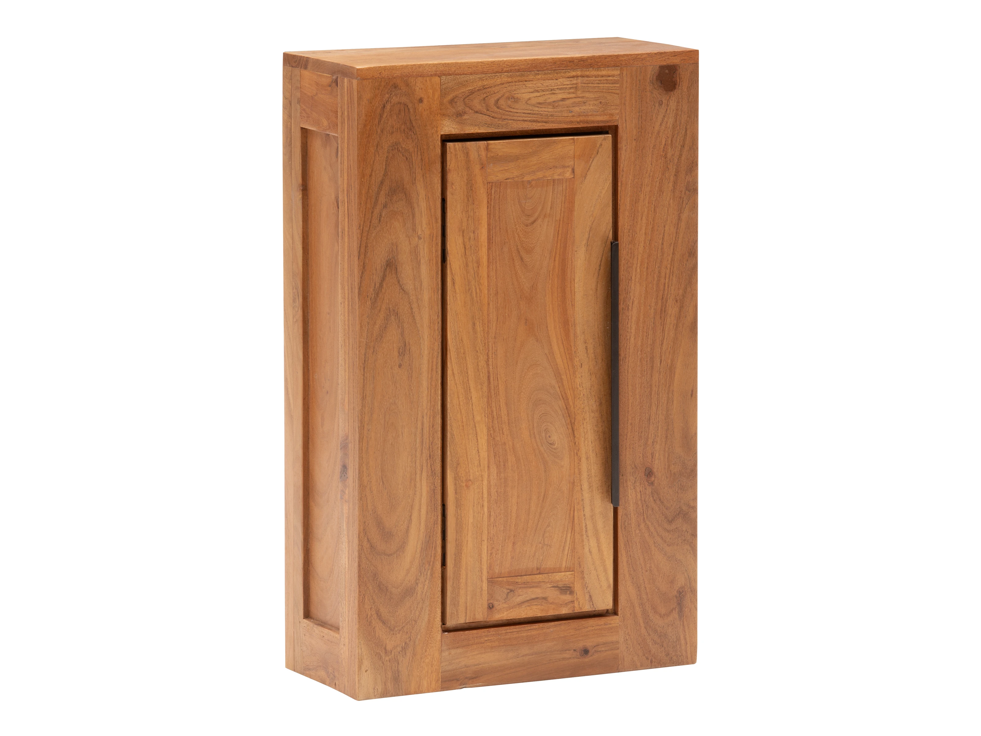 Hängeschrank Osbon Akazie - Metallgriffe Schwarz